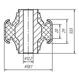 24-09 Сайлентблок важеля посилений Renault Megane 2, Scenic 2, Clio 3, фото 3