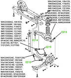 02-13 Сайлентблок заднього поперечного важеля під пружину Ford Focus; Mazda 3; 1064128; BP4K28300C, фото 4
