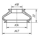 20-20 Пильовик рульового наконечника Iveco Daily 2, Daily 3; Ford Transit 1985 - 2012; 1490759; 92VB3289AA, фото 2