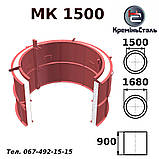 Форма металева МК-1500 стандарт, розбірна для колодяних кілець 1500 мм, фото 2