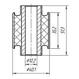 17-32 Сайлентблок поперечного заднього важеля 12x40x35x51 Mazda 6 GG, GY; G26A28500B; G26A28500A; GJ6A28500D, фото 2