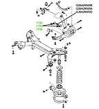 17-32 Сайлентблок поперечного заднього важеля 12x40x35x51 Mazda 6 GG, GY; G26A28500B; G26A28500A; GJ6A28500D, фото 3