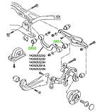 08-50 Сайлентблок заднього поперечного важеля Volkswagen, Audi, Scoda, Seat; 1K0505279A; 1K0505323N, фото 4