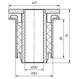 24-14 Сайлентблок переднього нижнього важеля задній Renault Master; Opel Movano-A; 7700302123; 7700302440;, фото 2