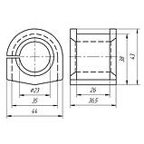 15-08 Втулка переднього стабілізатора d23,5 Mitsubishi Lancer (CS1A, CS3A) 2000-2009; MR491192, фото 2