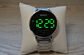 Годинник Skmei light II 1552 скмей колір срібний/чорний, фото 2