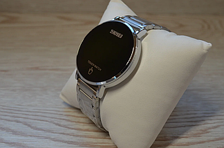 Годинник Skmei light II 1552 скмей колір срібний/чорний, фото 3