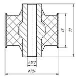 24-18 Сайлентблок задньої балки Renault Trafic 2; Opel Vivaro; Nissan Primastar; 8200039132; 4412907, фото 2