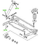 24-18 Сайлентблок задньої балки Renault Trafic 2; Opel Vivaro; Nissan Primastar; 8200039132; 4412907, фото 3
