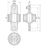 17-41 Сайлентблок поздовжнього важеля задньої підвіски Mazda 6 GH 2007-; GS1D28200B, фото 2