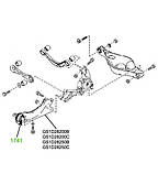 17-41 Сайлентблок поздовжнього важеля задньої підвіски Mazda 6 GH 2007-; GS1D28200B, фото 3