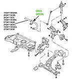 08-53 Втулка переднього стабілізатора d22 Volkswagen, Audi, Skoda, Seat, 2004-; 1K0411303AM; 1K0411303BK;, фото 3