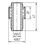 24-26 Сайлентблок лівої та правої тяги переднього підрамника Renault Megane 2; Nissan Tiida, Note Micra; 54524AX001; 82001, фото 2