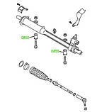08-55 Сайлентблок рульової рейки Volkswagen Touareg, Amarok; Audi Q7; 2H0422405; 2H1422055C, фото 4