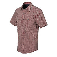 Рубашка с коротким рукавом Helikon-Tex® Covert Concealed Carry Short Sleeve Shirt - Dirt Red Checkered M