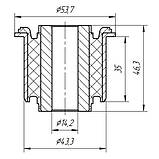 18-18 Сайлентблок задньої цапфи задній Honda Civic FD sedan 2006-2013; 52365SMA004; 52210SNAA50, фото 2