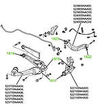 18-18 Сайлентблок задньої цапфи задній Honda Civic FD sedan 2006-2013; 52365SMA004; 52210SNAA50, фото 3
