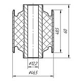 09-21 Сайлентблок задньої балки Fiat Scudo; Citroen Evasion, Jumpy, Peugeot 806, Expert; 1479759080, фото 3
