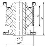 08-56 Cайлентблок нижнього важеля задньої подвіски передній посилений Volkswagen Touareg; Audi Q7; Porsche Caenne; 7L0505311B, фото 3
