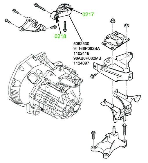 02-17 Сайлентблок задней опоры двигателя большой Ford Focus 1998-2005, Transit Connect 2002-; 5062530 - фото 3 - id-p277693461