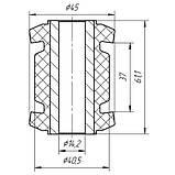 18-34 Сайлентблок переднього важеля передній Honda CR-V III 2006-2012, Crossroad 2007-2010; 4062A031; MR992321, фото 2