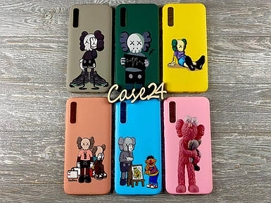 TPU чохол накладка Kaws для Samsung Galaxy A50 (6 різновидів)
