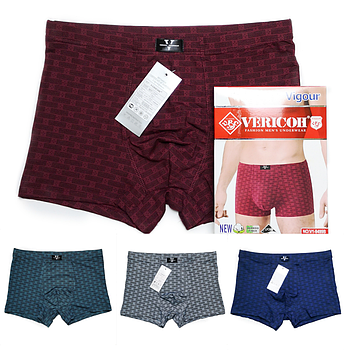 Чоловічі бамбукові труси-боксери з дрібним візерунком Vericoh 2XL