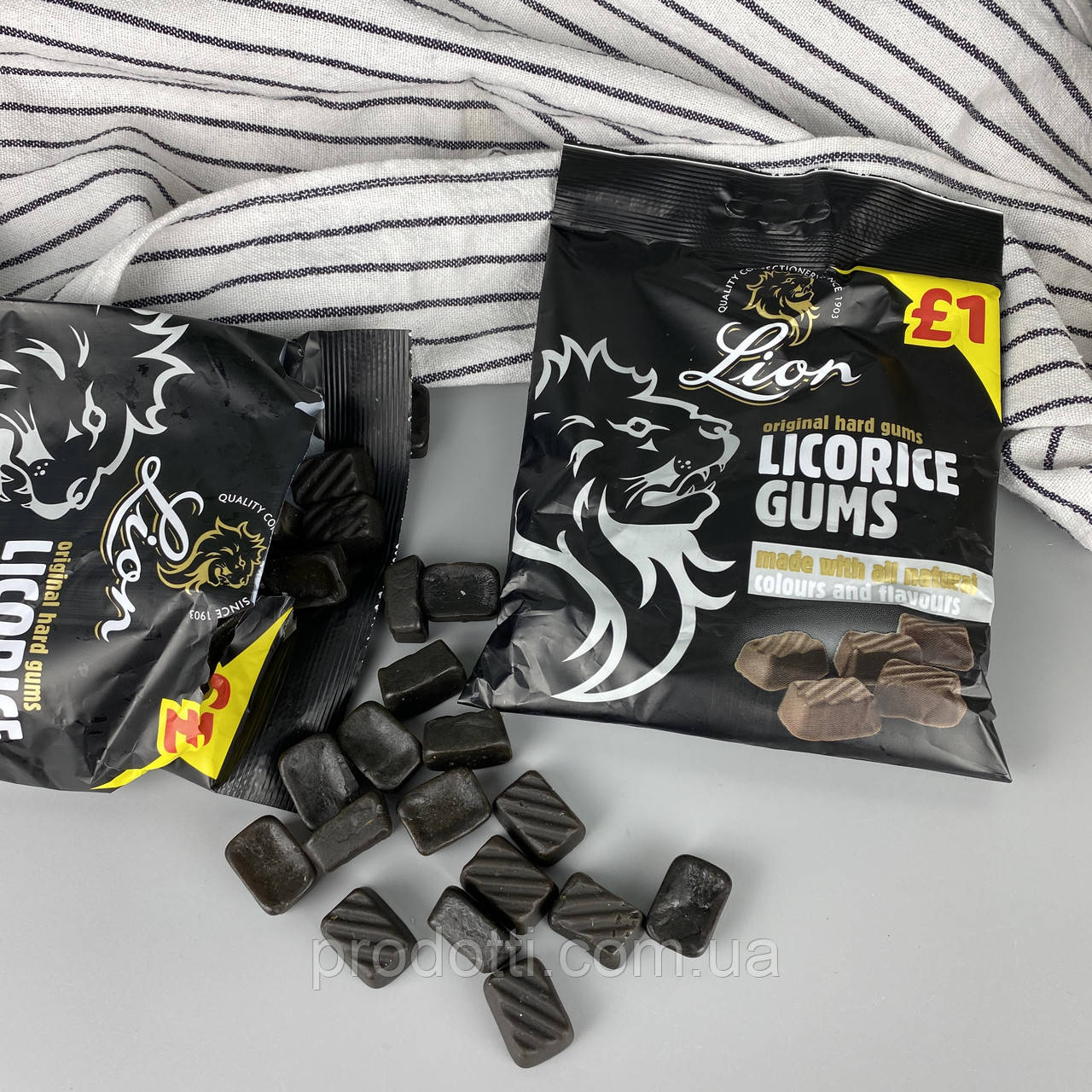 Лакричные конфеты Lion Liquorice Gums 150 г - фото 1 - id-p1365368296