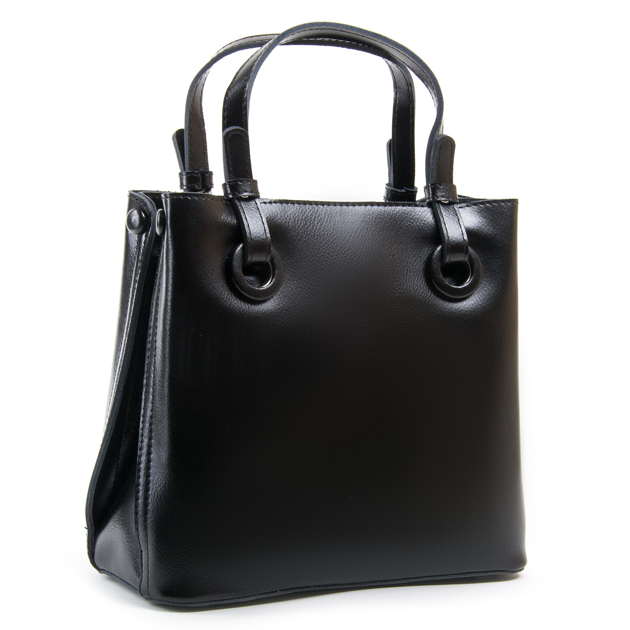 Сумка шопер жіноча шкіряна з двома ручками ALEX RAI 1546 black, фото 1