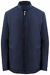 Коротка чоловіча куртка демісезонна Finn Flare A19-21033-101 темно-синя S, фото 6