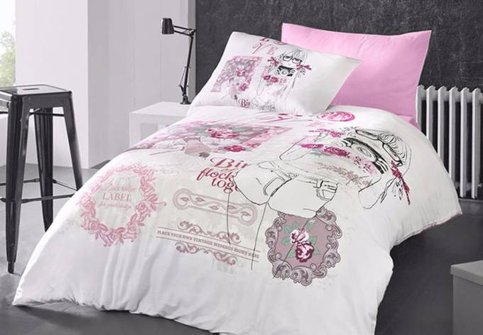 Підліткове полуторна постільна білизна First Choice Ranforce "Lavonne" R 291, фото 1