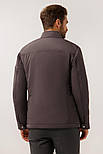 Коротка чоловіча куртка демісезонна Finn Flare A19-21033-202 темно-сіра S, фото 4