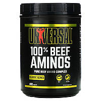Universal Nutrition, 100% Beef Aminos (400 таб.), амінокислоти BCAA EAA