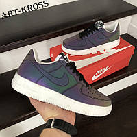 Мужские спортивные кроссовки Nike Air Force Af 1 кожаные хамелеон