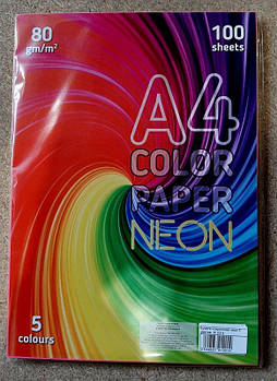 Бумага ксероксная неон 5 цветов 912014 G-Rich