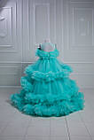 Дитяча святкова сукня зі шлейфом 👑 LA BELLA 👑 - ошатне плаття дитяче, фото 3