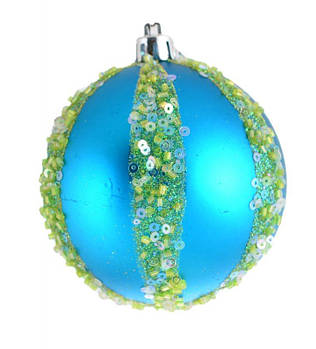 Іграшка новорічна Куля "Лагуна" блакитна 972836 G-Rich