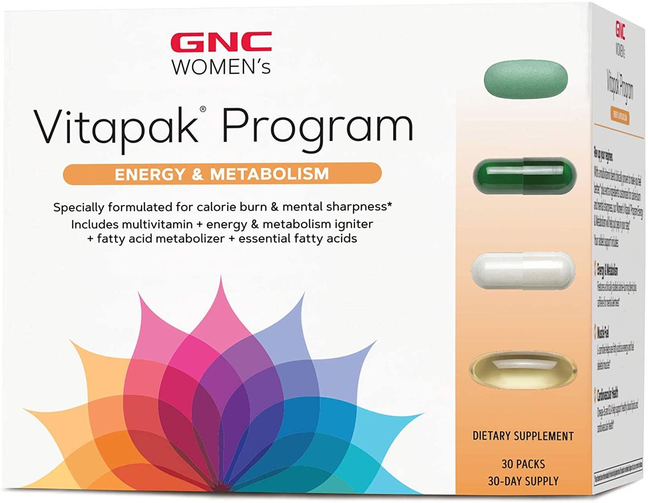 Вітаміни для жінок GNC Women's Vitapak Program Energy and Metabolism 30 порц.