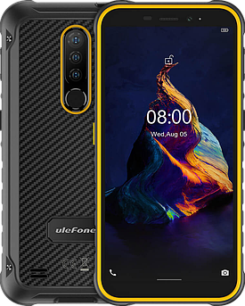 Ulefone Armor X8 4/64Gb Orange, IP68, NFC, 5080mAh, Android 10, Захищений смартфон Ulefone Armor X8 Помаранчевий