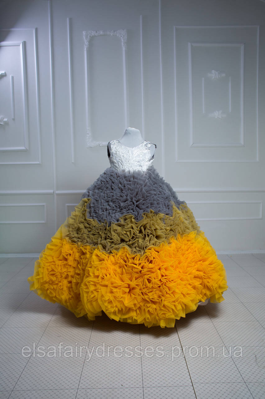 Дитяча ексклюзивна сукня ROSETTA - детское нарядное платье - фото 2 - id-p1365441564