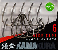 Крючок карповый Korda Kamakura Wide Gape Hooks, Size 6