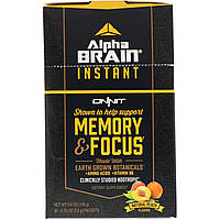 Onnit, Alpha Brain Instant, Natural Peach, 30 Packets, 0.13 oz (3.6 g) Each Днепр