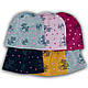ОПТ Польська трикотажна шапка для дівчаток, р. 48-50 (5 шт./набір), фото 4