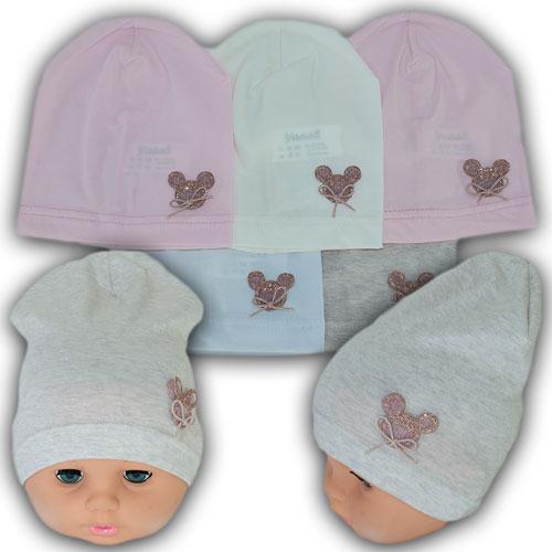 Легкая трикотажная шапка для новорожденных Легкая трикотажная шапка для новорожденных