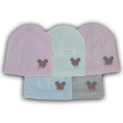 Легкая трикотажная шапка для новорожденных Легкая трикотажная шапка для новорожденных