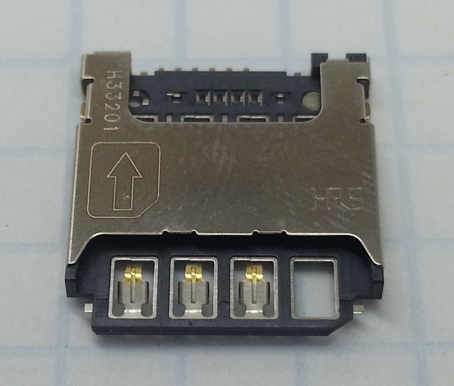 Конектор SIM-карти для Samsung I9190, I9195, S5280, S5282, S5310, S5312, S7262