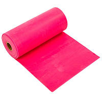 Лента эластичная для фитнеса и йоги в рулоне CUBE (р-р 5,5мx15смx0,45мм) FI-6256-5_5, Зелёный: Gsport Розовый