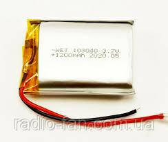 Літій-полімерний акумулятор Li-pol 103040, 1200 mAh 3.7V