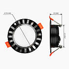 Світильник світлодіодний Biom DFR-6B 6 Вт чорний круглий 5000 K, фото 5