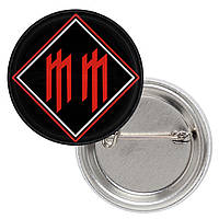 Значок Marylin Manson (MM logo, red)